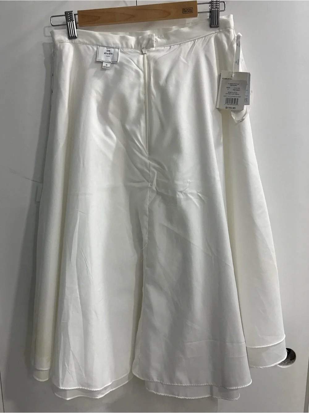 David's Bridal White Tulle Circle Skirt